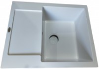 Chiuvetă de bucătărie Tornado Sofia 620x500 White