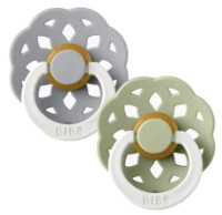 Suzeta BIBS Boheme Glow 2 Pack 6+ months Sage/Cloud (240124)