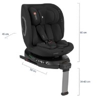 Детское автокресло Kikka Boo i-Rove i-Size 360 Black фото №2 — интернет-магазин Desire.md