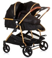 Коляска Chipolino Duo Smart Obsidian/Gold (KBDS02401OG) фото №2 — интернет-магазин Desire.md
