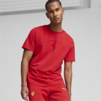 Мужская футболка Puma Ferrari Race Tonal Big Shield Tee Rosso Corsa, s.L (62705702) фото №2 — интернет-магазин Desire.md