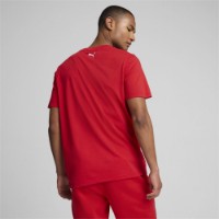 Tricou bărbătesc Puma Ferrari Race Tonal Big Shield Tee Rosso Corsa, s.XL (62705702) imaginea #3 — magazin online Desire.md
