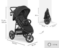 Коляска Hauck Rapid 3R Black фото №2 — интернет-магазин Desire.md