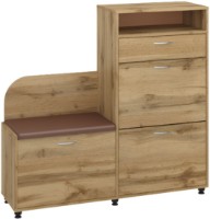 Обувница Пехотин Б-5 Дуб Тахо/Коричневый фото №1 — интернет-магазин Desire.md