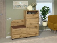 Rafturi pentru pantofi Пехотин Б-5 Дуб Тахо/Коричневый imaginea #2 — magazin online Desire.md