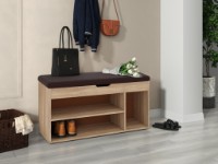 Обувница Пехотин Б-8 Дуб Сонома/Коричневый фото №3 — интернет-магазин Desire.md