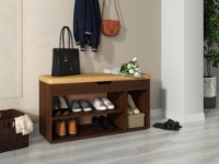 Обувница Пехотин Б-8 Орех/Кофе фото №3 — интернет-магазин Desire.md