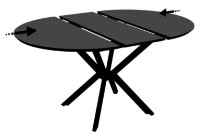 Masă pentru bucătărie Magnusplus Dobok 110/145 Yosun imaginea #4 — magazin online Desire.md