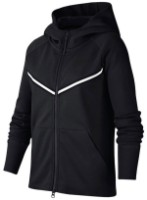 Hanorac pentru copii Nike G Nsw Tch Flc Wr Hoodie Black/White, s.M imaginea #1 — magazin online Desire.md