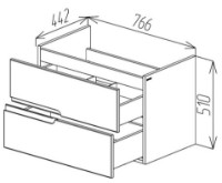 Dulap pentru lavoar Bayro Sorento Soft 800 (115307) imaginea #4 — magazin online Desire.md