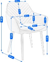Scaun Jumi Napoli SD-330290 Beije imaginea #5 — magazin online Desire.md