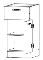 Кухонный гарнитур ML-Mobila Бриз 2.0м Белый/Антрацит фото №2 — интернет-магазин Desire.md