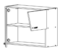 Кухонный гарнитур ML-Mobila Бриз 2.0м Белый/Антрацит фото №6 — интернет-магазин Desire.md