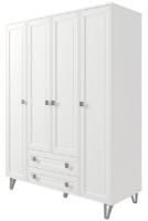 Шкаф ML-Mobila Мира №1 4дв 1600 Белый