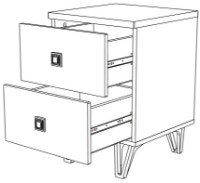 Прикроватная тумба ML-Mobila Мира №13 Белый фото №3 — интернет-магазин Desire.md
