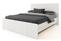 Кровать ML-Mobila Вельвет № 8 1800 Белый/Золото фото №1 — интернет-магазин Desire.md