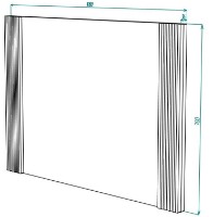 Oglindă ML-Mobila Вельвет №10 Alb imaginea #2 — magazin online Desire.md