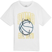 Tricou pentru copii Puma Basketball Winning Shot Tee B Puma White, s.176 imaginea #1 — magazin online Desire.md