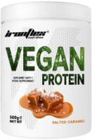 Proteină IronFlex Vegan Protein 500g Salted Caramel imaginea #1 — magazin online Desire.md