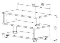 Măsuţă cafea ML-Mobila ML-2 №2 Stejar Aur imaginea #2 — magazin online Desire.md