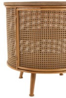 Прикроватная тумба J-Line Round Metal/Wood фото №2 — интернет-магазин Desire.md