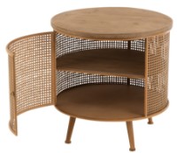 Прикроватная тумба J-Line Round Metal/Wood фото №3 — интернет-магазин Desire.md