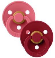 Suzeta BIBS Colour 2 Pack - Coral/Ruby 0+ months (110254)