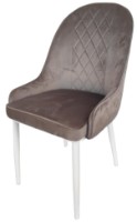 Стул AG DC2-003 Velur Light Grey/White фото №1 — интернет-магазин Desire.md