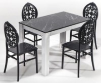 Scaun Moda Life Venus 41x44x94cm Black imaginea #2 — magazin online Desire.md