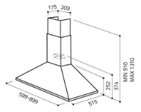 Hota Elica Tamaya Rail CRBR/A/60 (PRF005759) imaginea #2 — magazin online Desire.md