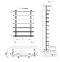 Полотенцесушитель Perfetto Mario 700x400 фото №3 — интернет-магазин Desire.md
