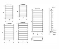 Полотенцесушитель Perfetto Standard 600x500 фото №2 — интернет-магазин Desire.md