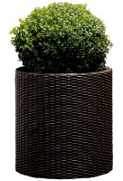 Ghiveci Keter Cylinder Planter L Whiskey brown (223947) imaginea #2 — magazin online Desire.md
