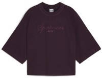 Tricou de dame Puma Classics + Oversized Tee Midnight Plum, s.S imaginea #1 — magazin online Desire.md