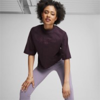 Tricou de dame Puma Classics + Oversized Tee Midnight Plum, s.S imaginea #2 — magazin online Desire.md