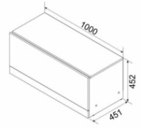Тумба под ТВ Ambianta Palermo TV 1.0m Alb Bardolino фото №2 — интернет-магазин Desire.md