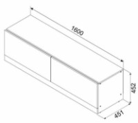 Тумба под ТВ Ambianta Palermo TV 1.6m Alb Bardolino фото №2 — интернет-магазин Desire.md
