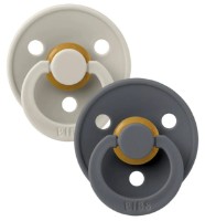 Suzeta BIBS Colour 2 Pack - Sand/Iron 6+ months (120381)