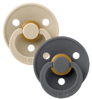 Suzeta BIBS Colour 2 Pack - Vanilla/Iron 0+ months (110415)