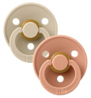 Suzeta BIBS Colour 2 Pack - Vanilla/Peach 6+ months (120229)