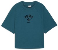 Женская футболка Puma Classics Play Paris Relaxed Tee Cold Green, s.L фото №1 — интернет-магазин Desire.md