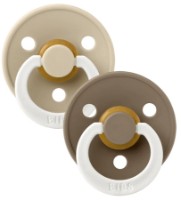 Suzeta BIBS Colour Glow 2 Pack - Vanilla/Dark Oak 0+ months (110244)