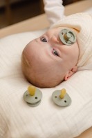 Пустышка BIBS Colour Symmetrical 2 Pack 6+ months Ivory/Sage (2221416) фото №4 — интернет-магазин Desire.md