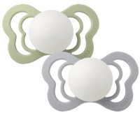 Suzeta BIBS Couture Latex Glow 2 Pack - Sage/Cloud 0+ months (1800318)