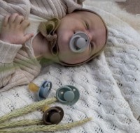 Suzeta BIBS De Lux 2 Pack 0-36months Cloud/Steel Blue (150225) imaginea #3 — magazin online Desire.md