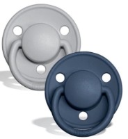 Suzeta BIBS De Lux 2 Pack 0-36months Cloud/Steel Blue (150225)