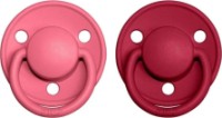 Suzeta BIBS De Lux 2 Pack 0-36months Coral/Ruby (150221)