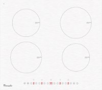 Plită incorporabilă cu inducție Tornado GTR600NLP White