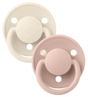 Suzeta BIBS De Lux 2 Pack 0-36months Ivory/Blush (150215)