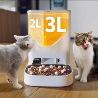 Hrănitor automat Petkit YumShare Dual-hopper White imaginea #3 — magazin online Desire.md